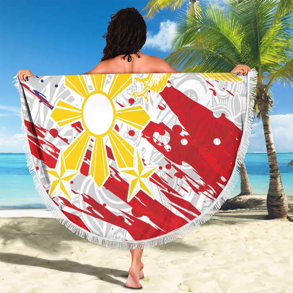 Filipino Sun and Stars Beach Blanket Grunge Vibes LT7 - Polynesian Pride