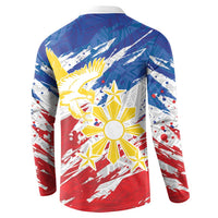 Personalized Filipino Sun and Stars Button Sweatshirt Grunge Vibes