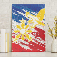 Filipino Sun and Stars Canvas Wall Art Grunge Vibes