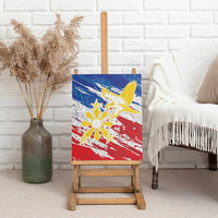 Filipino Sun and Stars Canvas Wall Art Grunge Vibes