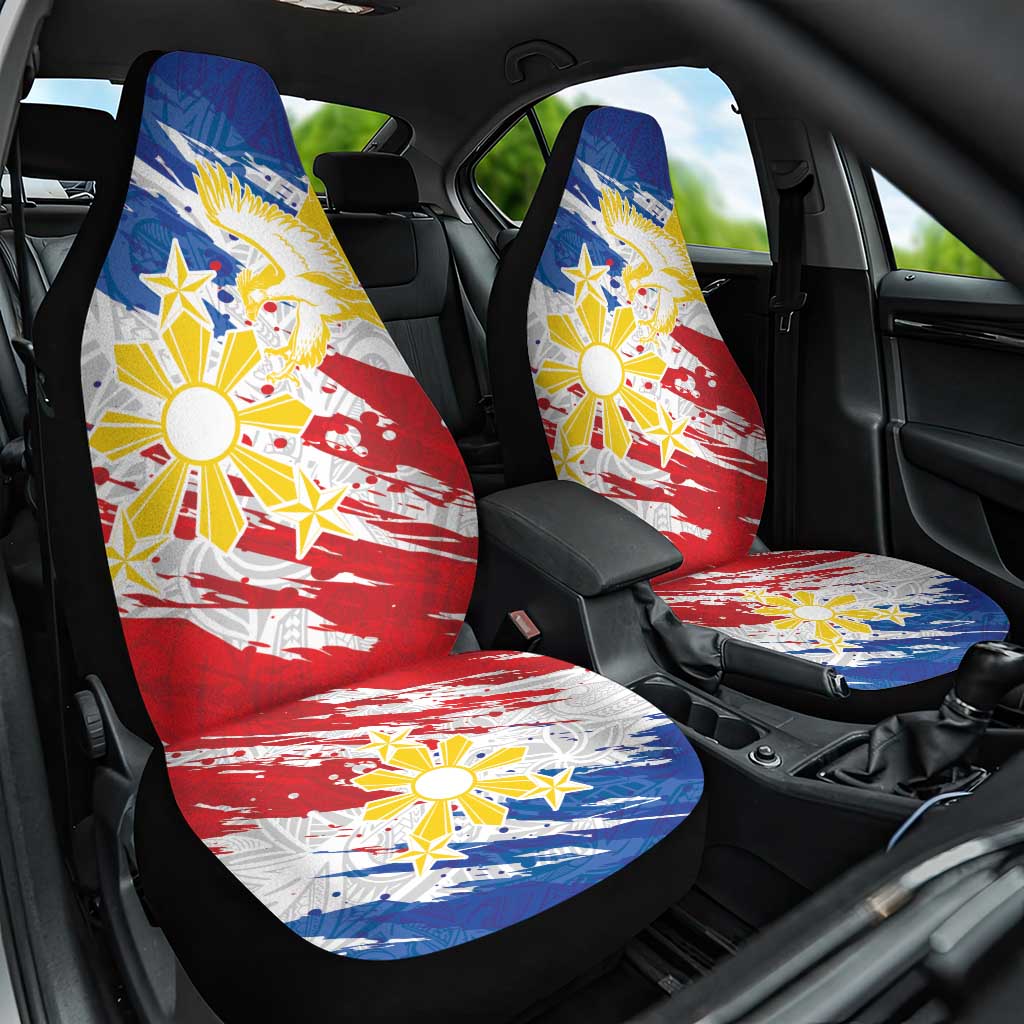 Filipino Sun and Stars Car Seat Cover Grunge Vibes