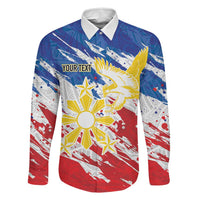 Personalized Filipino Sun and Stars Family Matching Off Shoulder Short Dress and Hawaiian Shirt Grunge Vibes