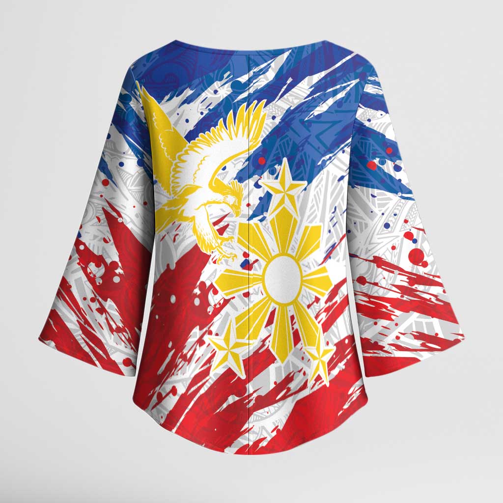 Personalized Filipino Sun and Stars Kimono Sleeve Blouse Grunge Vibes