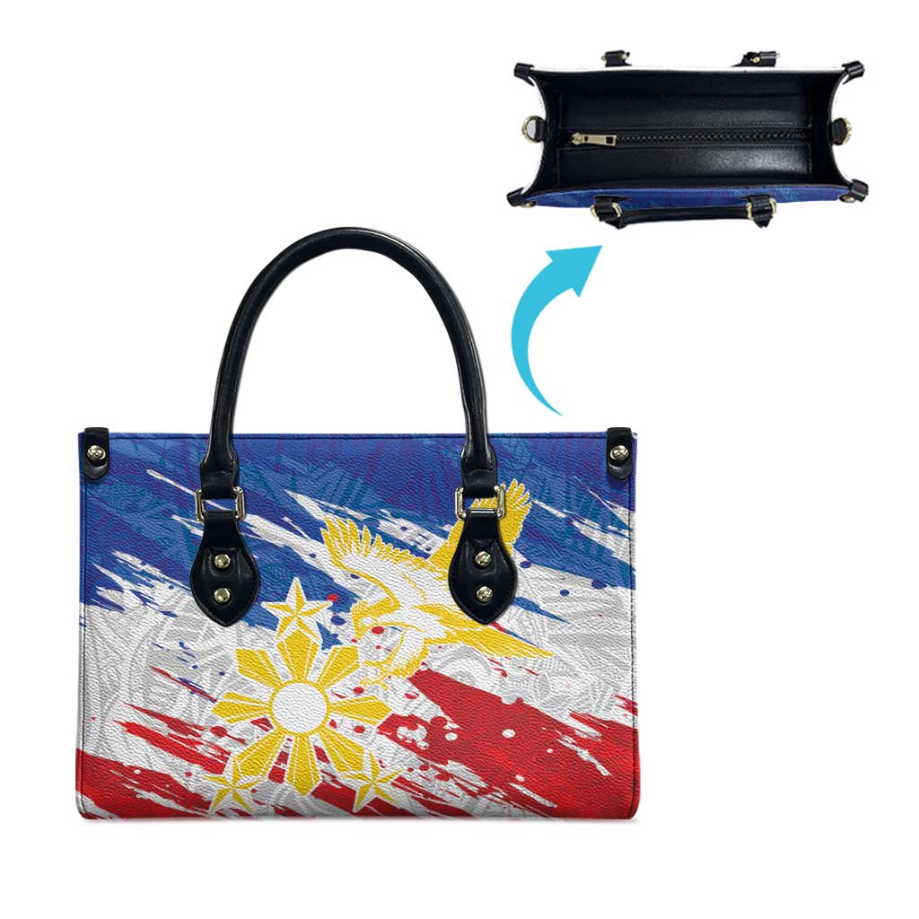 Filipino Sun and Stars Leather Bag Grunge Vibes