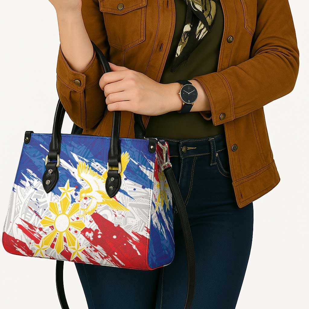 Filipino Sun and Stars Leather Bag Grunge Vibes