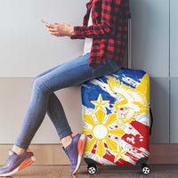 Filipino Sun and Stars Luggage Cover Grunge Vibes LT7 - Polynesian Pride