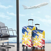 Filipino Sun and Stars Luggage Cover Grunge Vibes LT7 - Polynesian Pride