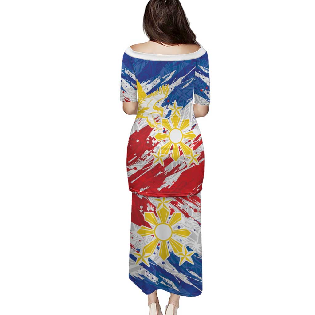 Personalized Filipino Sun and Stars Puletasi Grunge Vibes