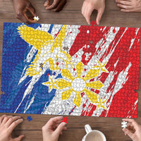 Filipino Sun and Stars Puzzle Grunge Vibes