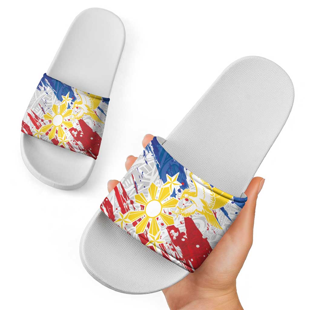 Filipino Sun and Stars Slide Sandals Grunge Vibes LT7 - Polynesian Pride