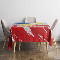 Filipino Sun and Stars Tablecloth Grunge Vibes