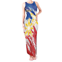 Personalized Filipino Sun and Stars Tank Maxi Dress Grunge Vibes