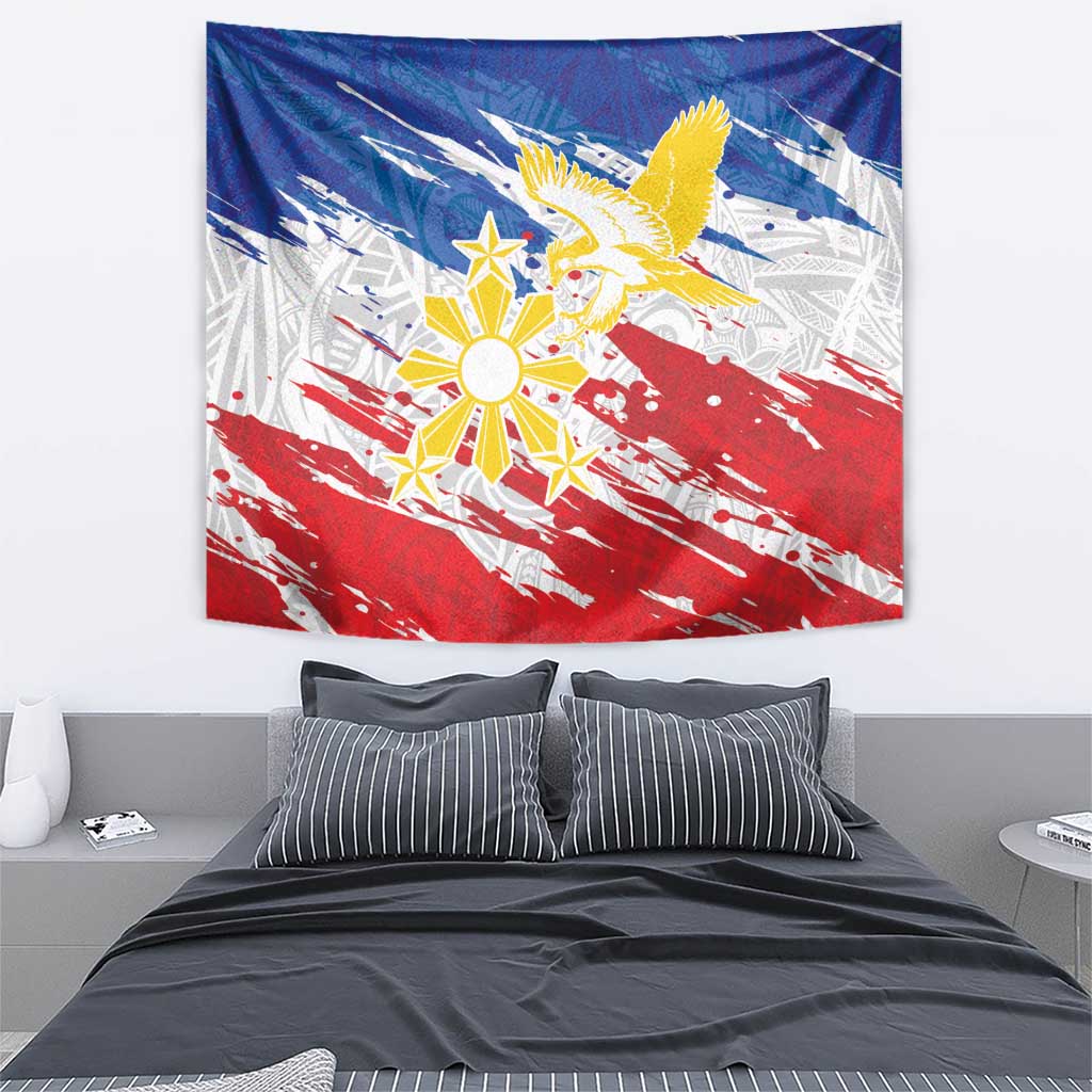 Filipino Sun and Stars Tapestry Grunge Vibes LT7 - Polynesian Pride