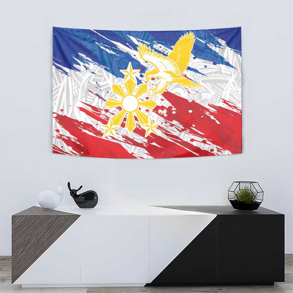 Filipino Sun and Stars Tapestry Grunge Vibes LT7 - Polynesian Pride