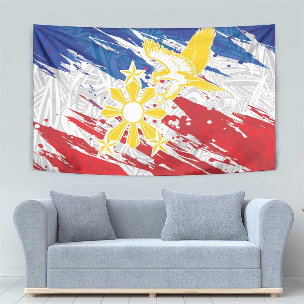 Filipino Sun and Stars Tapestry Grunge Vibes LT7 - Polynesian Pride