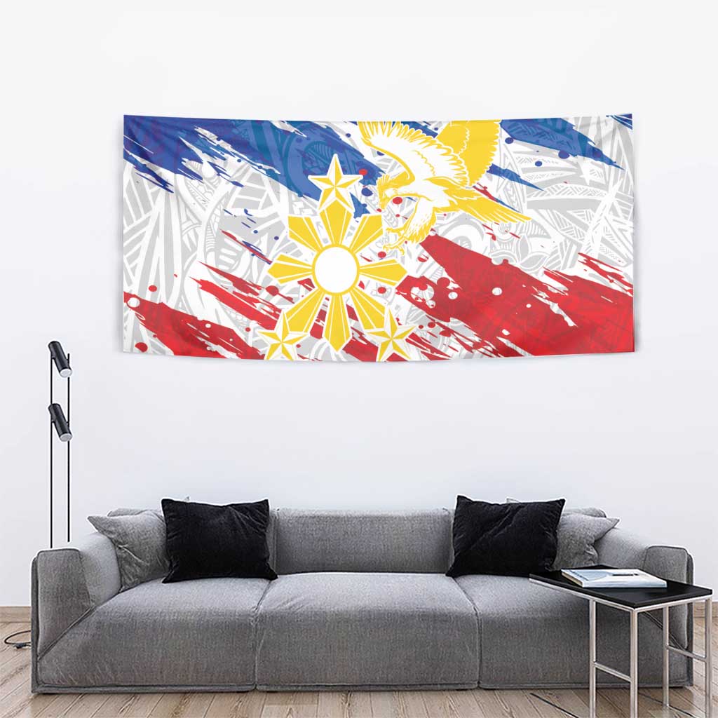 Filipino Sun and Stars Tapestry Grunge Vibes LT7 - Polynesian Pride
