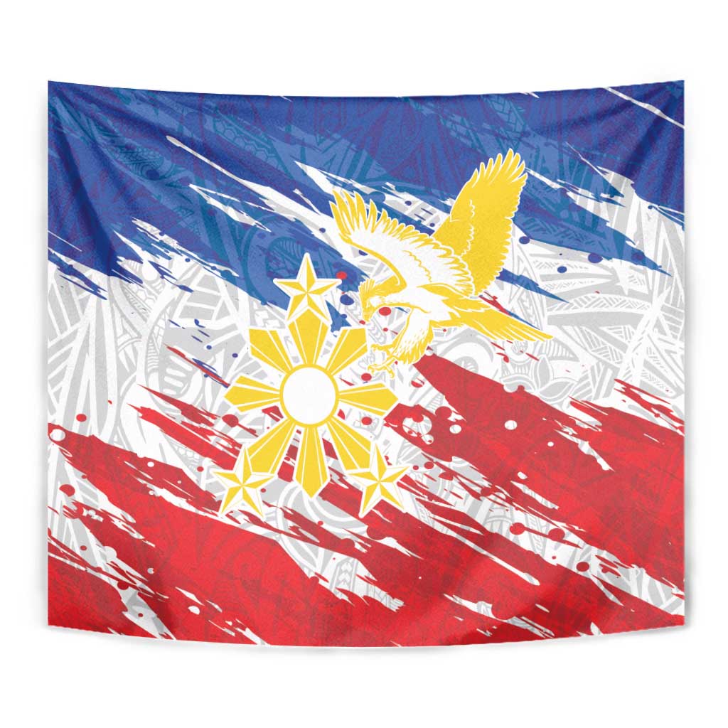 Filipino Sun and Stars Tapestry Grunge Vibes LT7 - Polynesian Pride