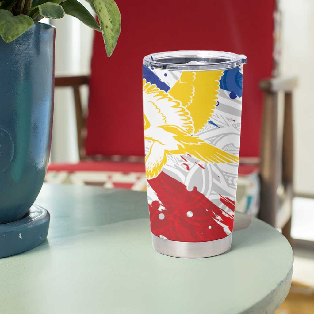 Personalized Filipino Sun and Stars Tumbler Cup Grunge Vibes