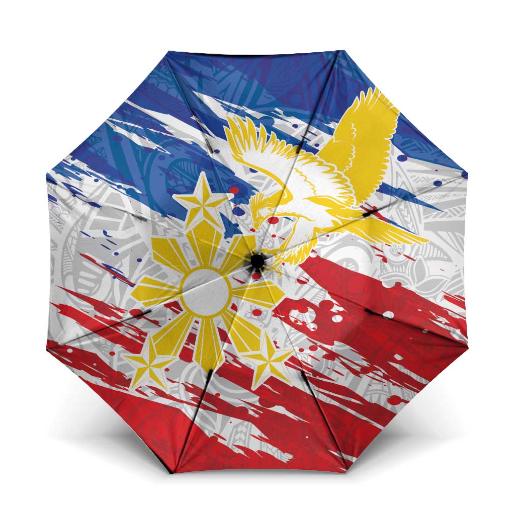 Filipino Sun and Stars Umbrella Grunge Vibes