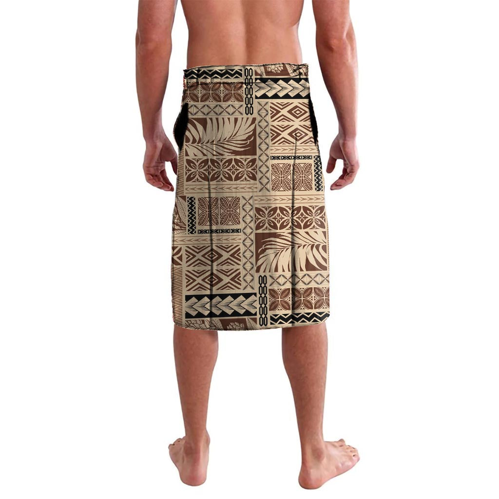Vaiaso o le Gagana Samoa Lavalava Siapo Motif Beige