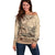 Vaiaso o le Gagana Samoa Off Shoulder Sweater Siapo Motif Beige