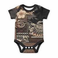 Vaiaso o le Gagana Samoa Baby Onesie Siapo Motif Black