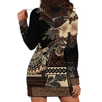 Vaiaso o le Gagana Samoa Hoodie Dress Siapo Motif Black