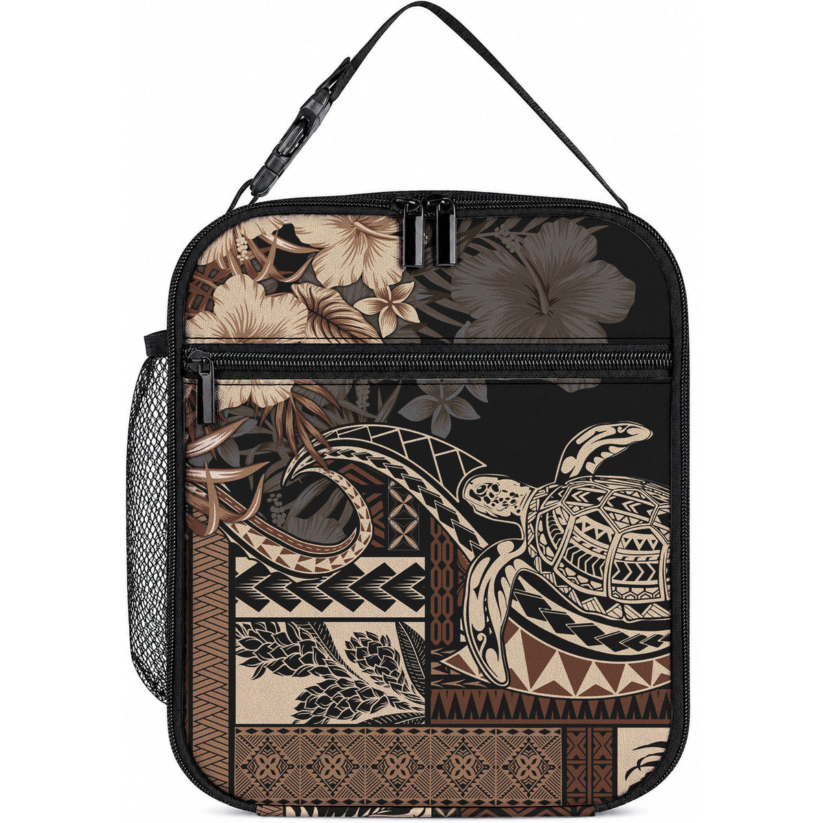 Vaiaso o le Gagana Samoa Lunch Bag Siapo Motif Black