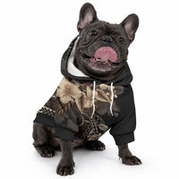 Vaiaso o le Gagana Samoa Pet Hoodie Siapo Motif Black