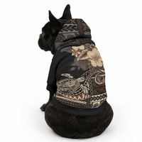 Vaiaso o le Gagana Samoa Pet Hoodie Siapo Motif Black
