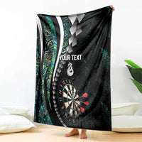 Personalized New Zealand Darts Blanket Paua Shell Koiri - Manaia LT7 - Polynesian Pride