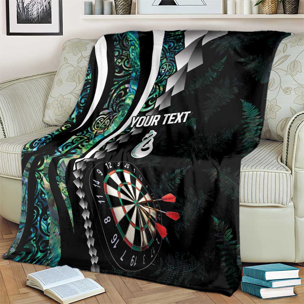 Personalized New Zealand Darts Blanket Paua Shell Koiri - Manaia LT7 - Polynesian Pride