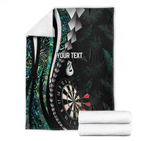 Personalized New Zealand Darts Blanket Paua Shell Koiri - Manaia LT7 - Polynesian Pride