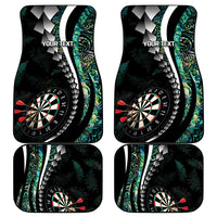 Personalized New Zealand Darts Car Mats Paua Shell Koiri - Manaia LT7 - Polynesian Pride