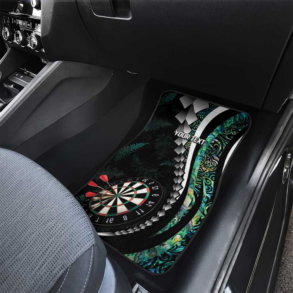 Personalized New Zealand Darts Car Mats Paua Shell Koiri - Manaia LT7 - Polynesian Pride
