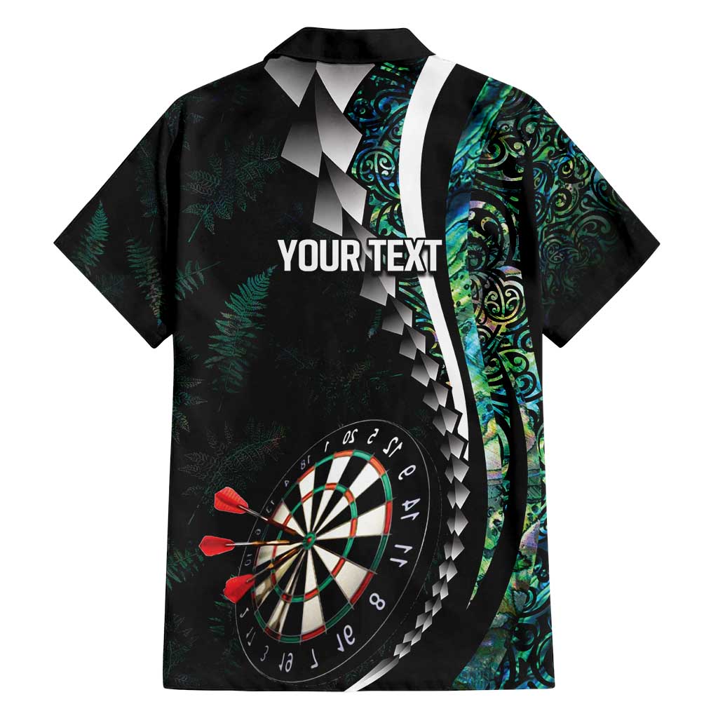 Personalized New Zealand Darts Family Matching Off Shoulder Maxi Dress and Hawaiian Shirt Paua Shell Koiri - Manaia