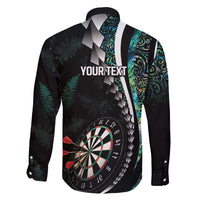 Personalized New Zealand Darts Family Matching Summer Maxi Dress and Hawaiian Shirt Paua Shell Koiri - Manaia