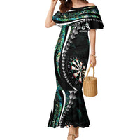 Personalized New Zealand Darts Mermaid Dress Paua Shell Koiri - Manaia