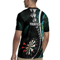 Personalized New Zealand Darts Rugby Jersey Paua Shell Koiri - Manaia