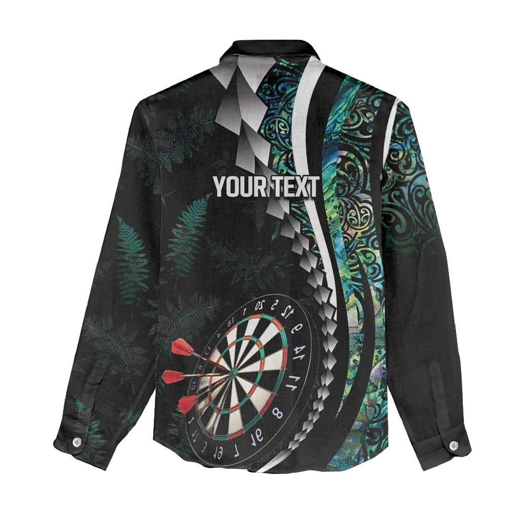 Personalized New Zealand Darts Women Casual Shirt Paua Shell Koiri - Manaia
