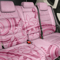 Aotearoa Maori Back Car Seat Cover Pink Fern Ribbons - Polynesian Pride