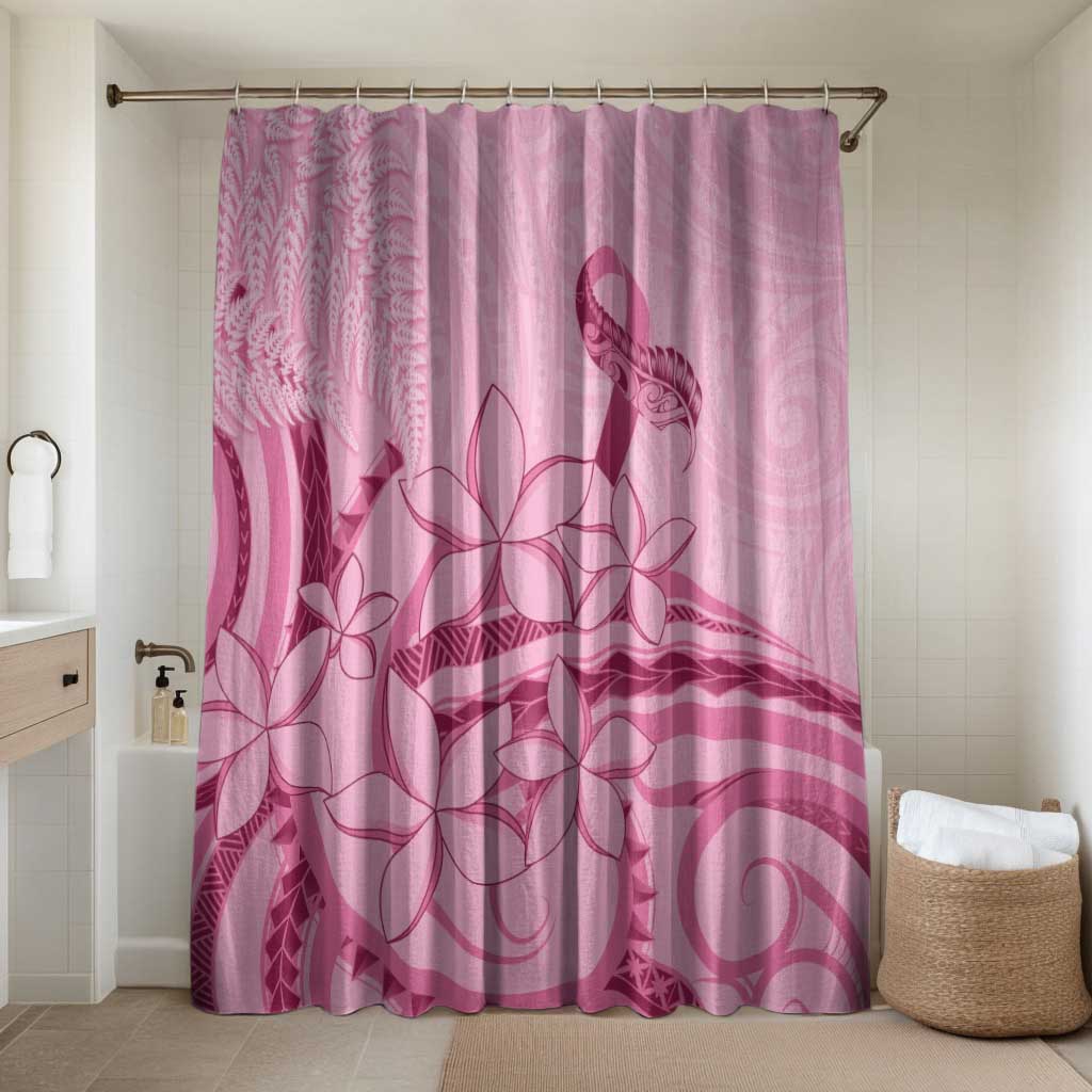 Aotearoa Maori Bathroom Set Pink Fern Ribbons - Polynesian Pride