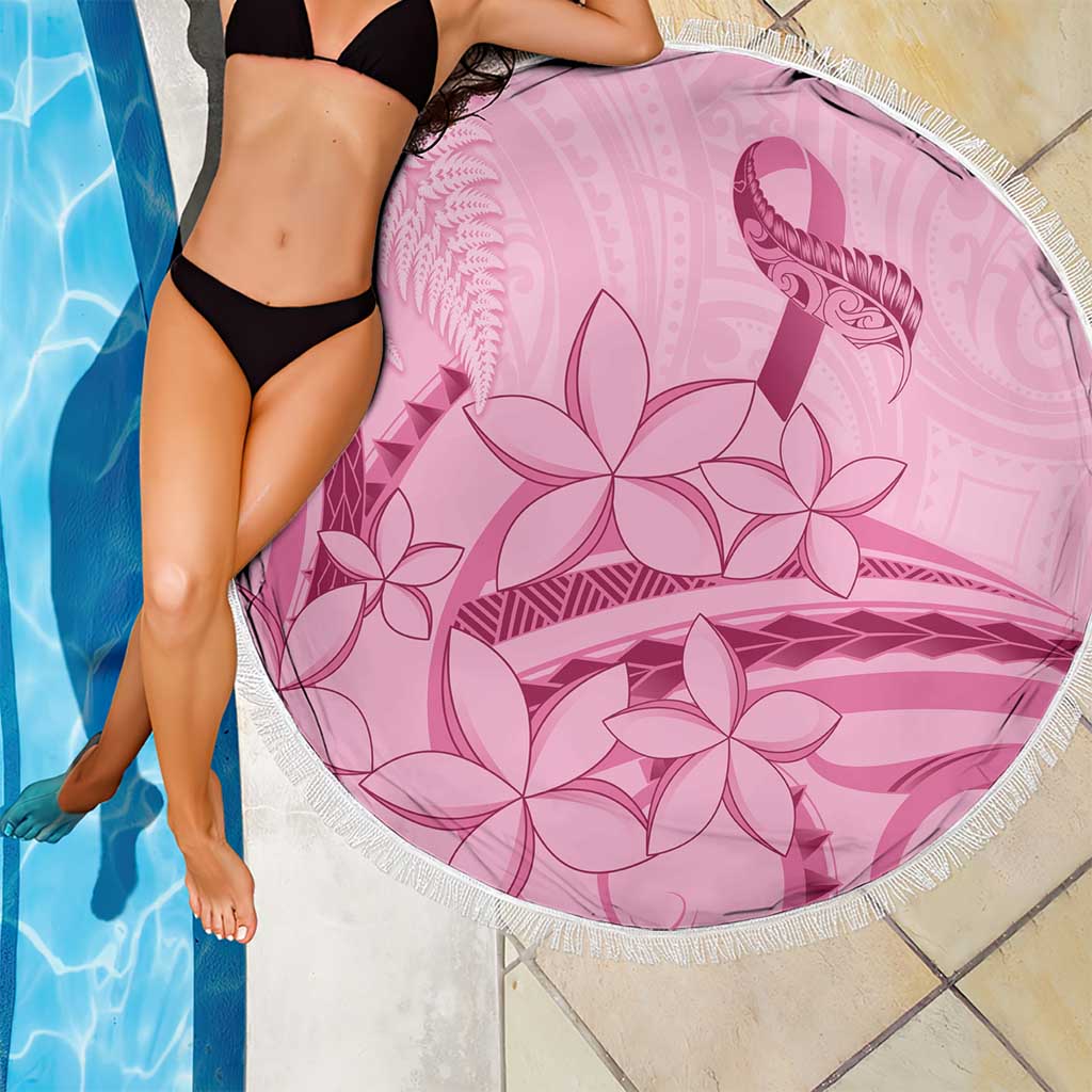 Aotearoa Maori Beach Blanket Pink Fern Ribbons - Polynesian Pride