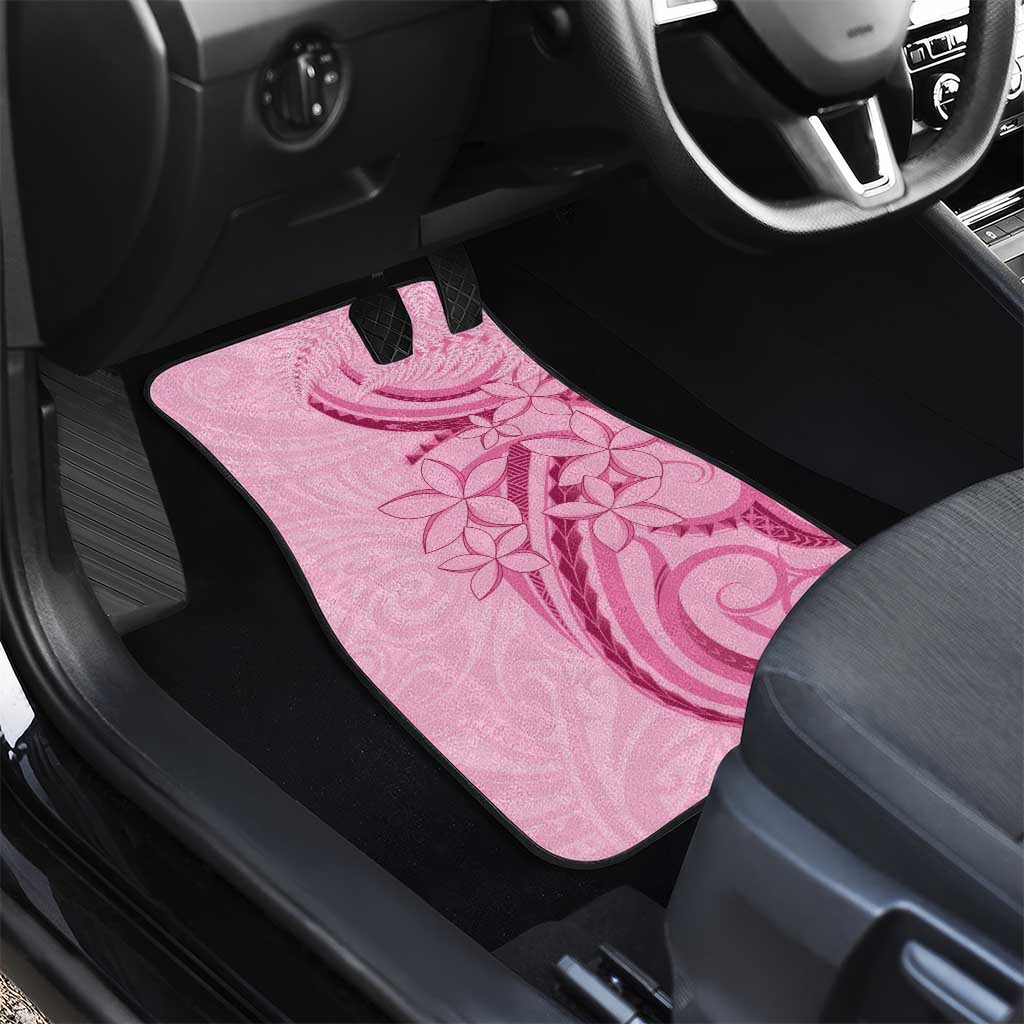 Aotearoa Maori Car Mats Pink Fern Ribbons LT7 - Polynesian Pride
