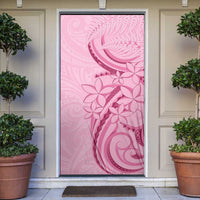 Aotearoa Maori Door Cover Pink Fern Ribbons - Polynesian Pride