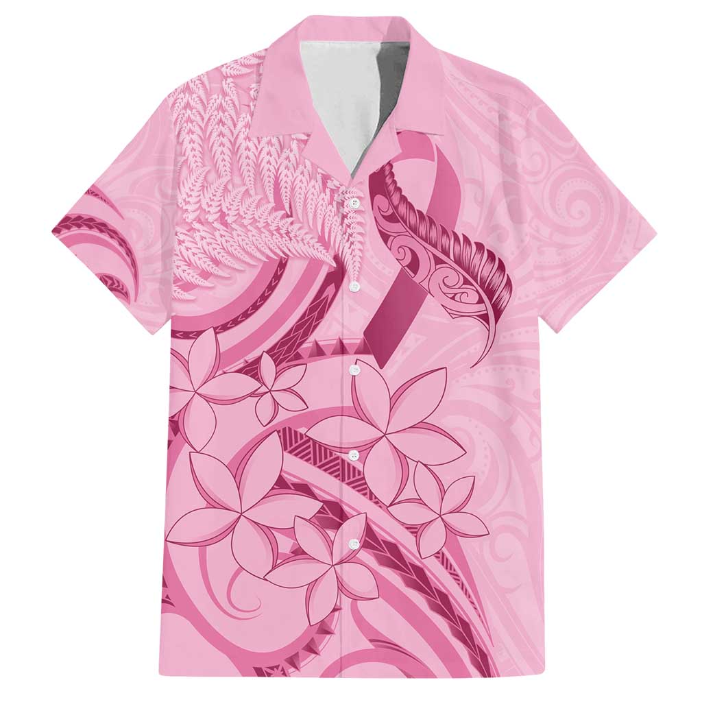 Aotearoa Maori Family Matching Off Shoulder Maxi Dress and Hawaiian Shirt Pink Fern Ribbons - Polynesian Pride