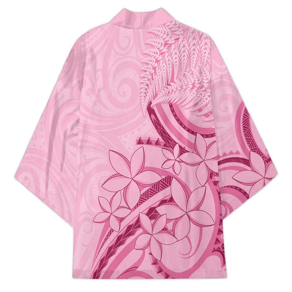 Aotearoa Maori Kimono Pink Fern Ribbons LT7 - Polynesian Pride