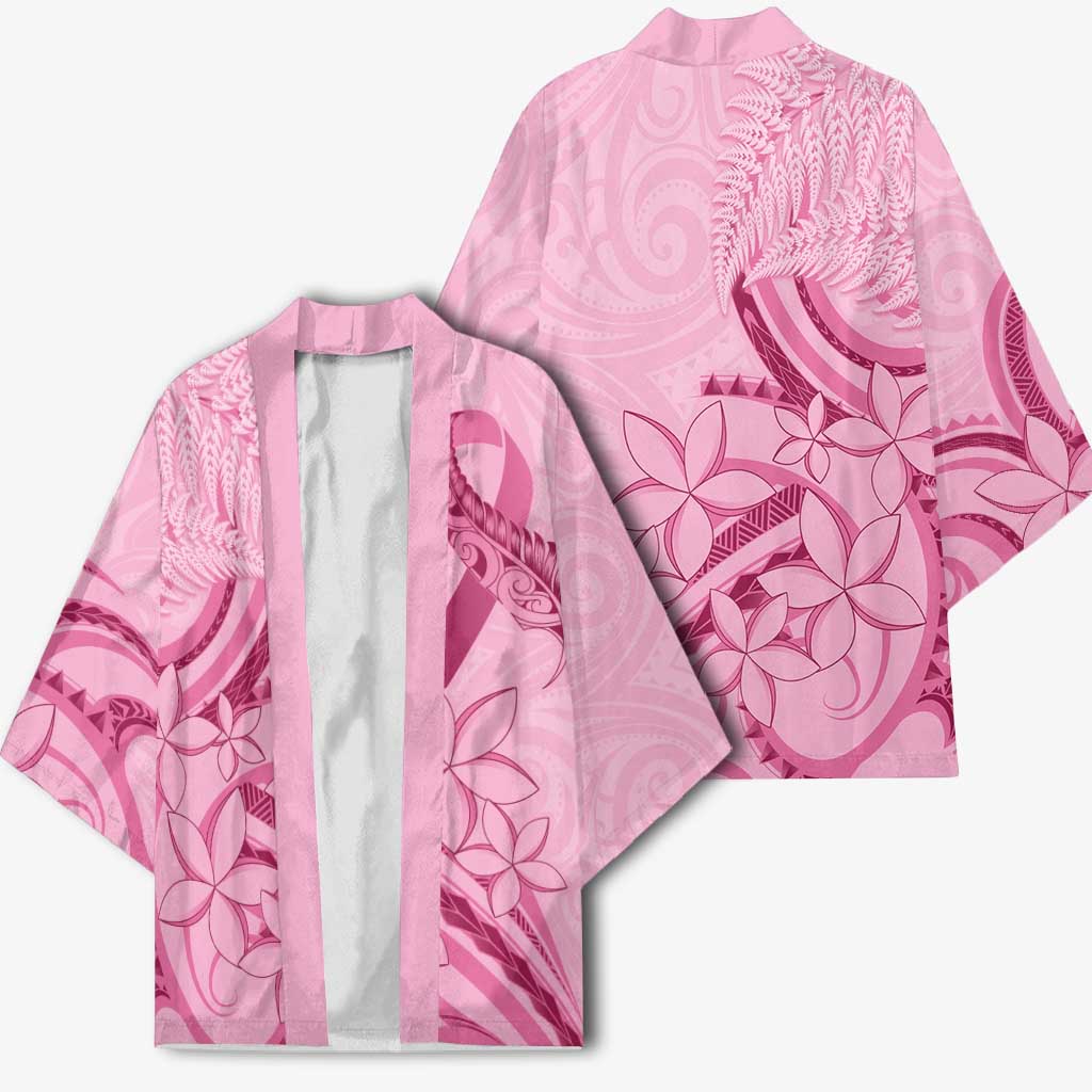 Aotearoa Maori Kimono Pink Fern Ribbons LT7 - Polynesian Pride
