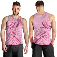 Aotearoa Maori Men Tank Top Pink Fern Ribbons - Polynesian Pride