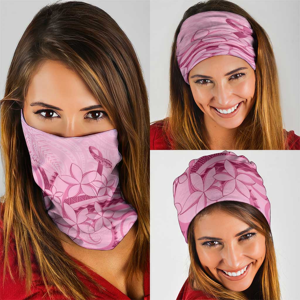 Aotearoa Maori Neck Gaiter Pink Fern Ribbons LT7